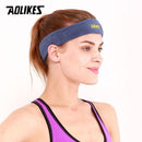AOLIKES 1PCS High Quality Cotton Sweat Headband For Men Sweatband women Yoga Hair Bands Head Sweat Bands Sports Safety-Gray-JadeMoghul Inc.