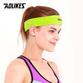 AOLIKES 1PCS High Quality Cotton Sweat Headband For Men Sweatband women Yoga Hair Bands Head Sweat Bands Sports Safety-Green-JadeMoghul Inc.