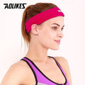 AOLIKES 1PCS High Quality Cotton Sweat Headband For Men Sweatband women Yoga Hair Bands Head Sweat Bands Sports Safety-Rose red-JadeMoghul Inc.