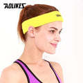 AOLIKES 1PCS High Quality Cotton Sweat Headband For Men Sweatband women Yoga Hair Bands Head Sweat Bands Sports Safety-Yellow-JadeMoghul Inc.