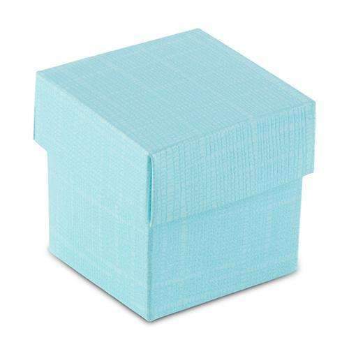 Aqua Blue Square Favor Box with Lid (Pack of 10)-Favor Boxes Bags & Containers-JadeMoghul Inc.