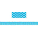 AQUA CHEVRON STRAIGHT BORDER TRIM-Learning Materials-JadeMoghul Inc.