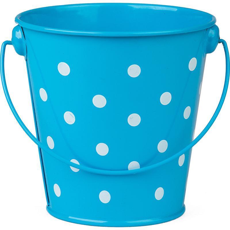 AQUA POLKA DOTS BUCKET-Learning Materials-JadeMoghul Inc.