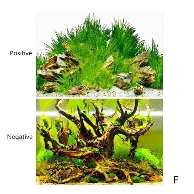 Aquarium Landscape Sticker Poster Fish Tank 3D Background Painting Sticker Double-sided Ocean Sea Plants Backdrop Aquarium Decor AExp