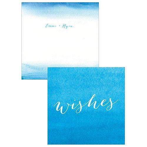 Aqueous Memory Box Well Wishing Cards Bright Purple (Pack of 1)-Wedding Reception Accessories-Carribean Blue-JadeMoghul Inc.