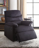 Arcadia Relaxing Recliner In Black Woven Fabric-Recliner Chairs-Black-Woven Fabric Wood Ply FoamMetal Recliner-JadeMoghul Inc.
