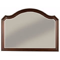 Arden Transitional Style Mirror , Brown Cherry-Makeup Mirrors-Brown Cherry-Wood Glass-JadeMoghul Inc.