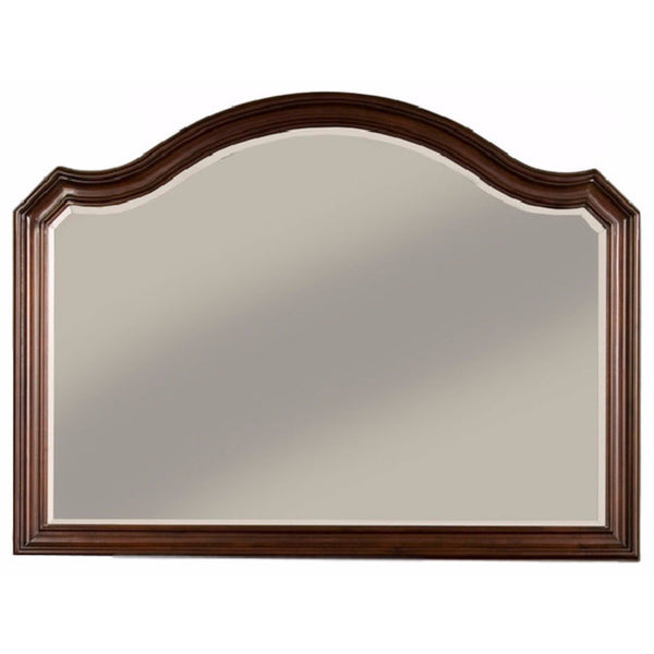 Arden Transitional Style Mirror , Brown Cherry-Makeup Mirrors-Brown Cherry-Wood Glass-JadeMoghul Inc.