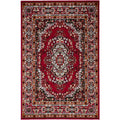 Area Rugs Shinta Contemporary Area Rug Red Benzara