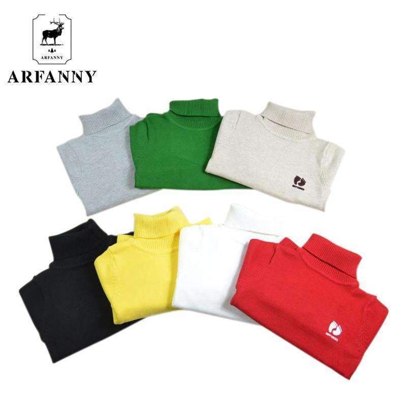 ARFANNY Fall and winter baby sweater. The girl playing high-necked sweater. High-quality soft infant clothing. baby boy clothes-Red-9M-JadeMoghul Inc.