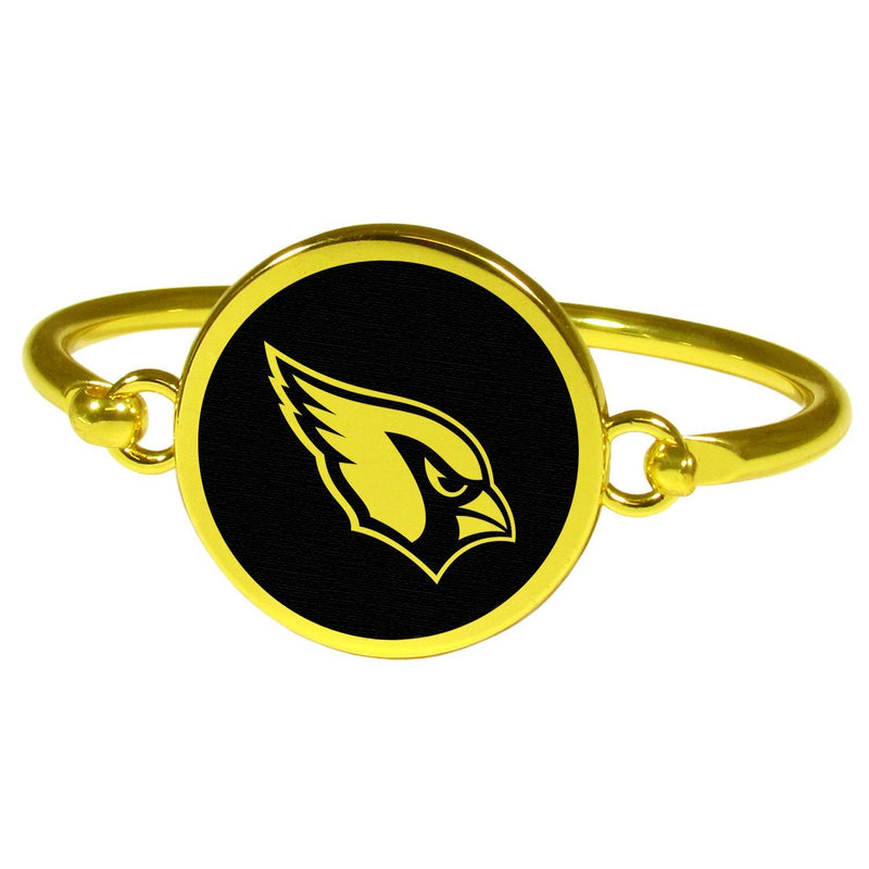 Arizona Cardinals Gold Tone Bangle Bracelet-NFL,Arizona Cardinals,Jewelry & Accessories-JadeMoghul Inc.