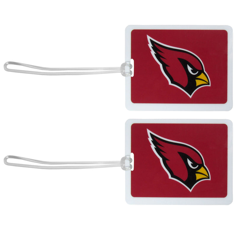 Arizona Cardinals Vinyl Luggage Tag, 2pk-Luggage Accessories-JadeMoghul Inc.