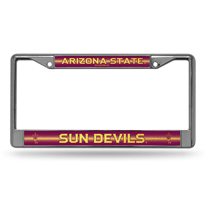 Jeep License Plate Frame Arizona State Bling Chrome Frame