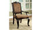 Arm Chair, Cherry Brown-Armchairs and Accent Chairs-Brown-Wood Fabric-JadeMoghul Inc.