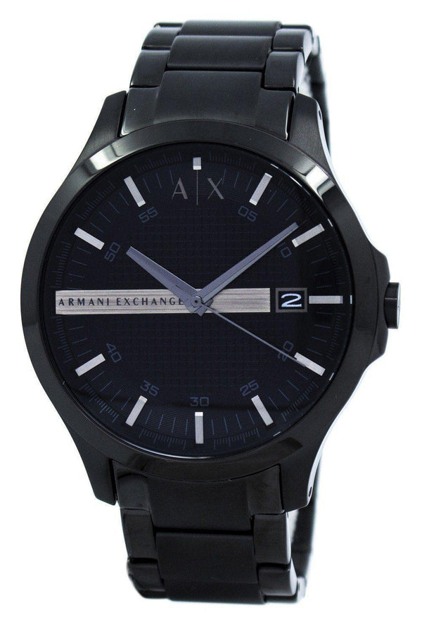 Armani Exchange Black Dial Stainless Steel AX2104 Men's Watch-Branded Watches-JadeMoghul Inc.