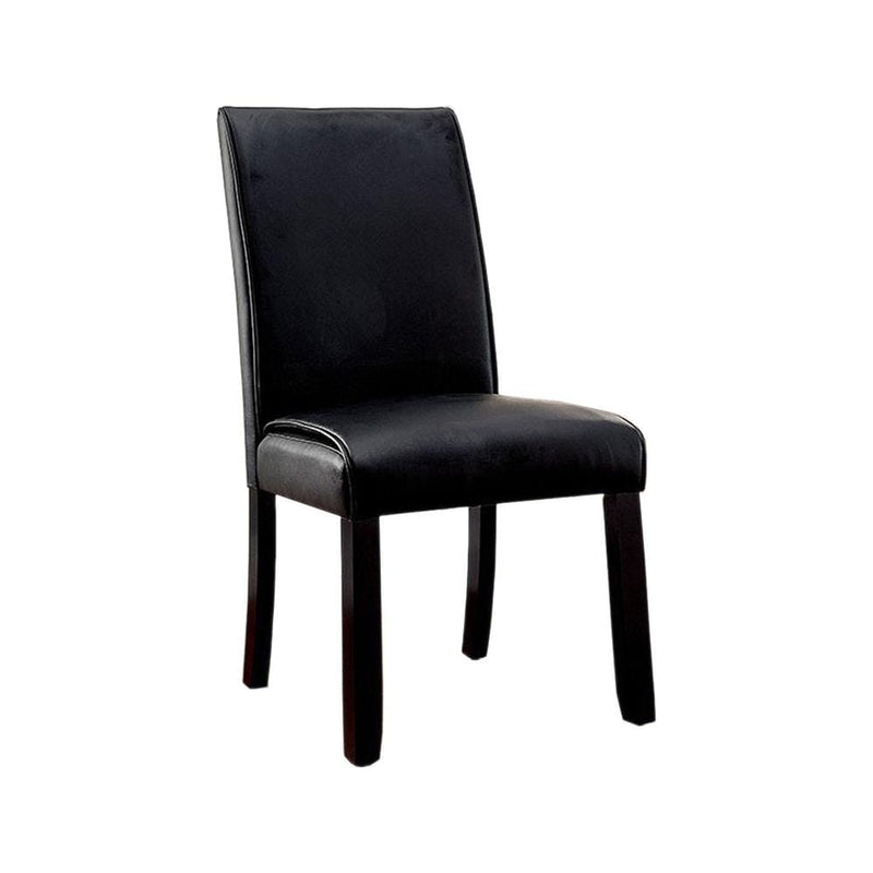 Grandstone I Contemporary Side Chair With Black Finish, Set Of 2