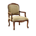 Armchairs and Accent Chairs Quintus Traditional Accent Chair , Antique Oak Benzara
