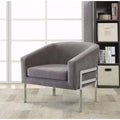 Armchairs and Accent Chairs Significantly Contemporary Accent Chair, Gray Benzara