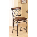 Tavio Counter Height Chair, Brown, Set of 2