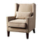 Tomar Transitional Accent Chair, Ivory Color