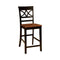 Torrington II Cottage Counter Height Chair, Black & Oak , Set Of Two