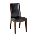 Townsend I Transitional Side Chair, Brown Cherry Finish, Set Of 2