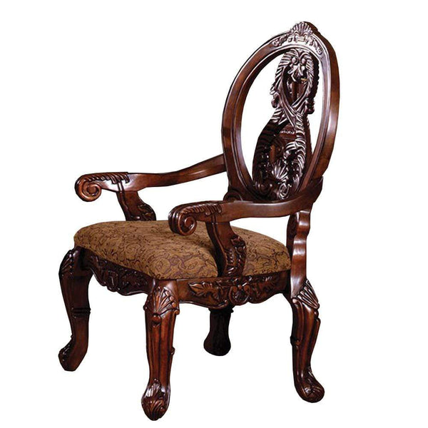 Tuscany II Traditional Arm Chair, Antique Cherry, Set Of 2
