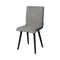 Armchairs and Accent Chairs Vilhelm I Midcentury Modern Side Chair, Gray, Set Of Two Benzara