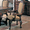 Wooden Traditional Style Dining Arm Chair, Brown, Set of 2