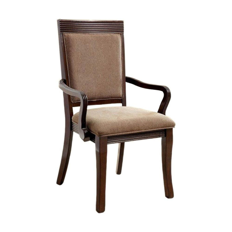 Woodmont Contemporary Arm Chair, Walnut Finish, Set Of 2