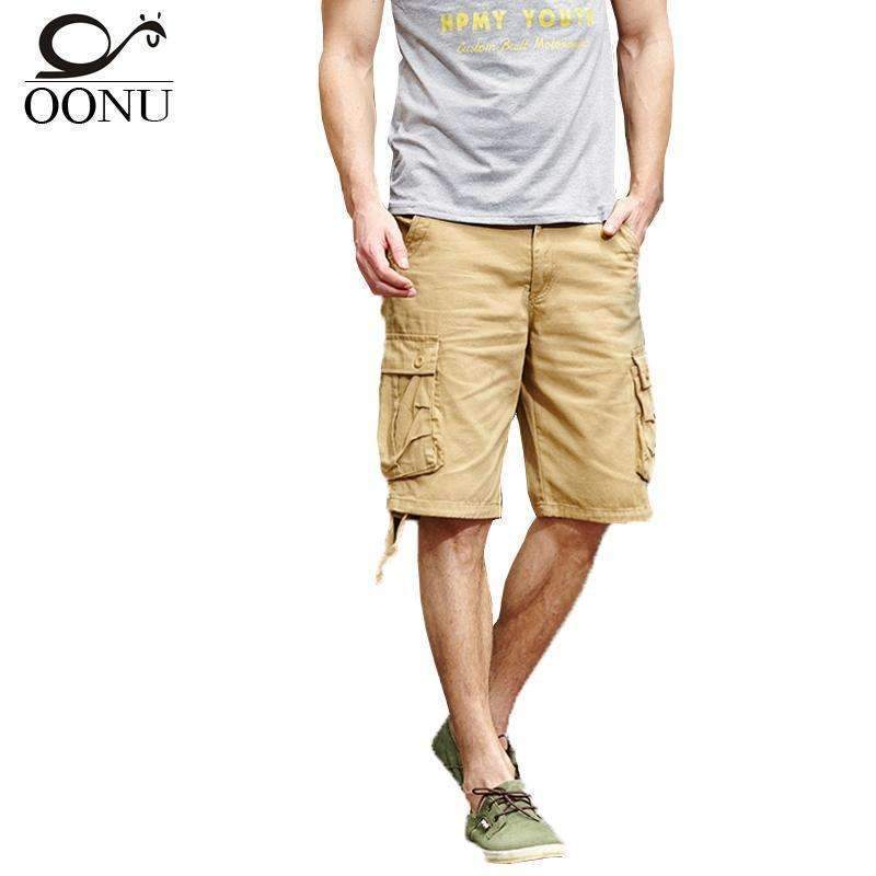 Army Work Casual Cargo Men Shorts-Black-29-JadeMoghul Inc.