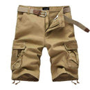 Army Work Casual Cargo Men Shorts-Khaki-29-JadeMoghul Inc.