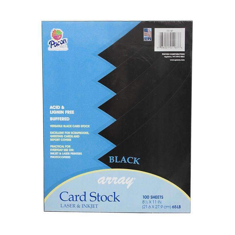 ARRAY CARD STOCK BLACK 100 SHEETS-Arts & Crafts-JadeMoghul Inc.