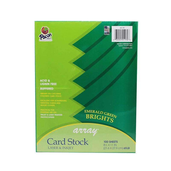 ARRAY CARD STOCK BRIGHTS EMERALD-Arts & Crafts-JadeMoghul Inc.
