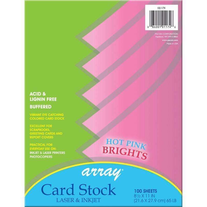 ARRAY CARD STOCK BRIGHTS HOT PINK-Arts & Crafts-JadeMoghul Inc.