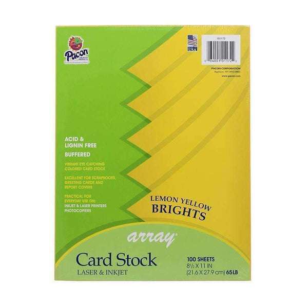 ARRAY CARD STOCK BRIGHTS LEMON-Arts & Crafts-JadeMoghul Inc.