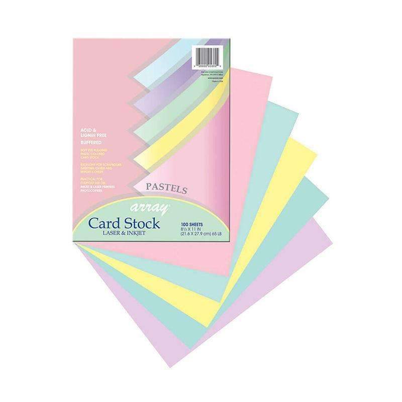 ARRAY CARD STOCK PASTEL 100 SHT 5-Arts & Crafts-JadeMoghul Inc.
