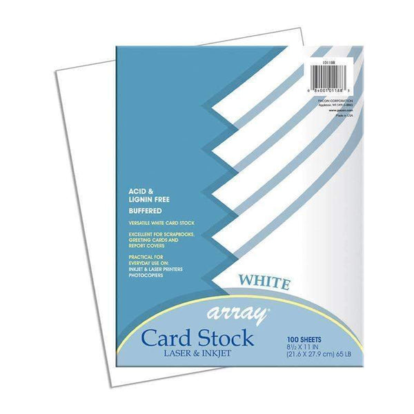 ARRAY CARD STOCK WHITE 100 SHEETS-Arts & Crafts-JadeMoghul Inc.