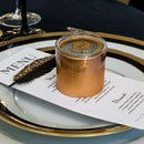 Art Deco Cylinder Boxes With Clear Lid Gold With White Art Deco Print (Pack of 6)-Favor-JadeMoghul Inc.