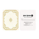 Art Deco Laser Embossed Accessory Cards with Personalization Black (Pack of 1)-Weddingstar-Black-JadeMoghul Inc.