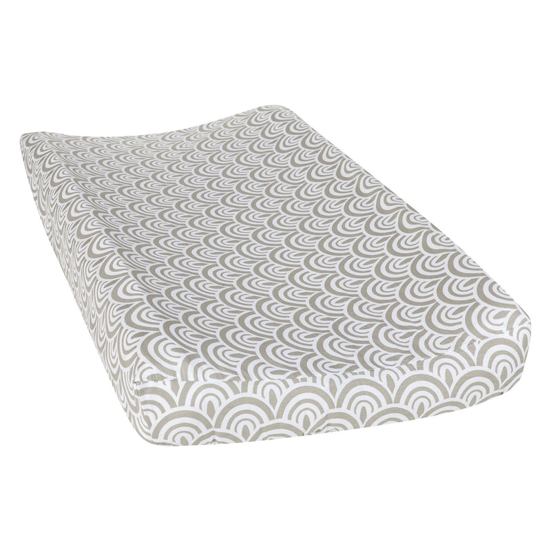 Art Deco Scallop Changing Pad Cover-ART DCO-JadeMoghul Inc.