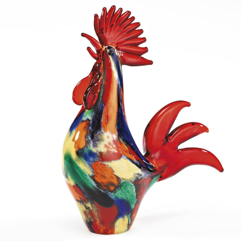 Glass Art  - Art Glass Rooster 11"