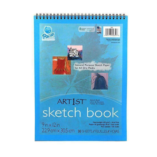 ART1ST SKETCH BOOK 9X12 30 SHT WHT-Arts & Crafts-JadeMoghul Inc.