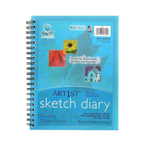 ART1ST SKETCH DIARY 11 X 8 1/2-Arts & Crafts-JadeMoghul Inc.