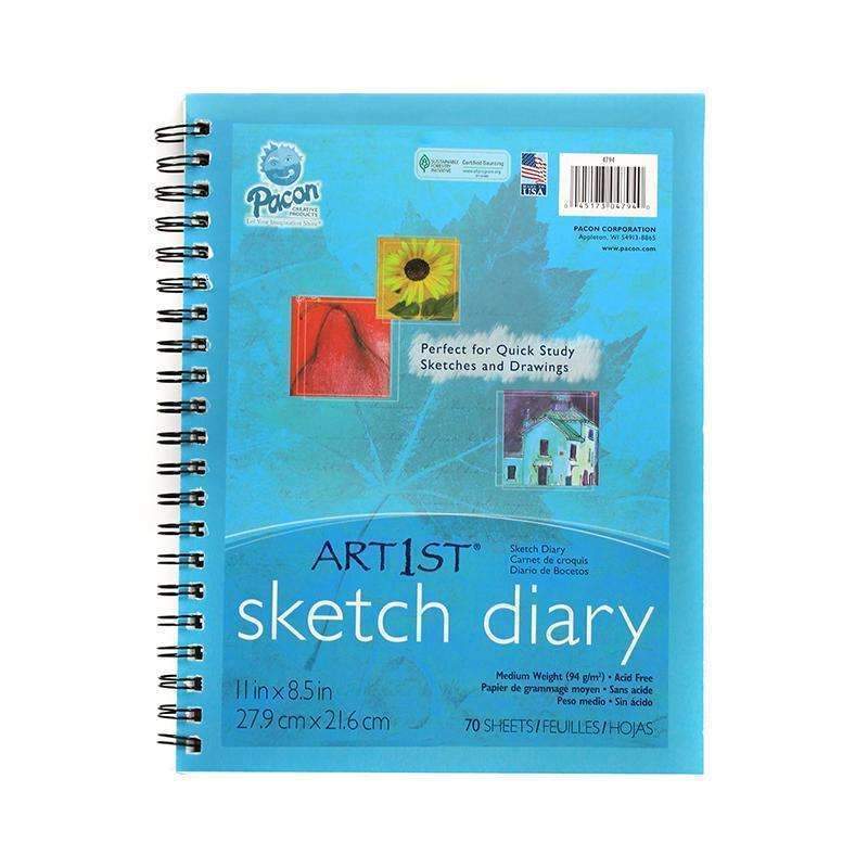 ART1ST SKETCH DIARY 11 X 8 1/2-Arts & Crafts-JadeMoghul Inc.