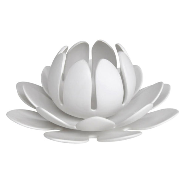 Artfully Cultivated 3 Piece Tea Light Candle Holder, White-Candle & Votive Holders-White-JadeMoghul Inc.