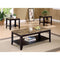 Artistic 3 piece occasional table set with Marble Top, Brown-Coffee Table Sets-BROWN-SOLIDWOOD-JadeMoghul Inc.