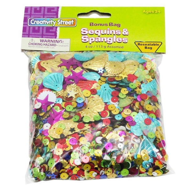 (3 Ea) Sequins & Spangles 4 Oz.