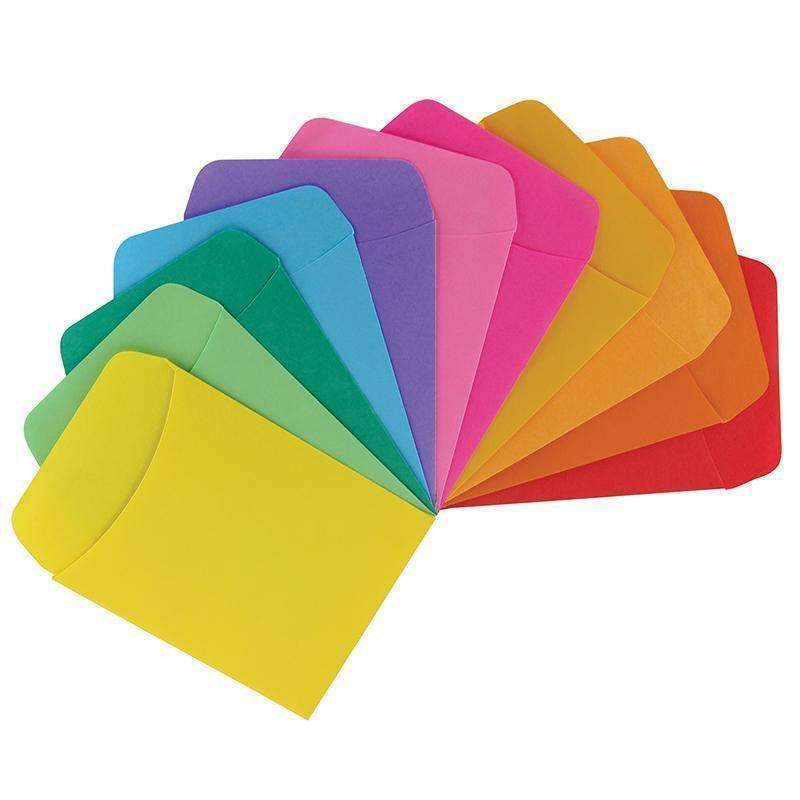 Library Pockets 30 Ct Asst Colors