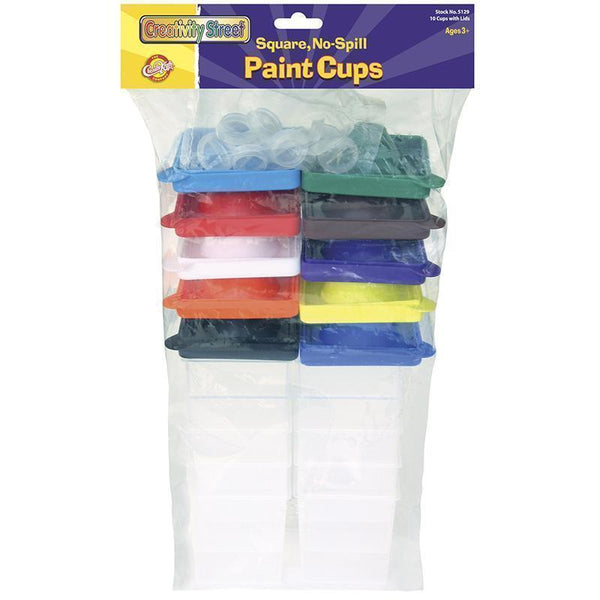 Arts & Crafts No Spill Paint Cups Square PACON CORPORATION